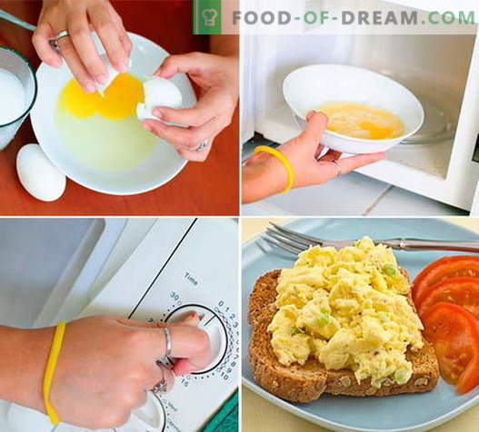Omelet in de magnetron - bewezen recepten. Hoe goed en lekker een omelet in de magnetron koken.