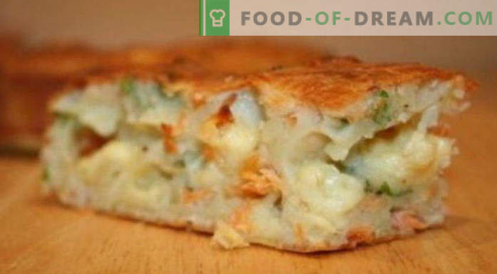 Pie with canned fish - the best recipes