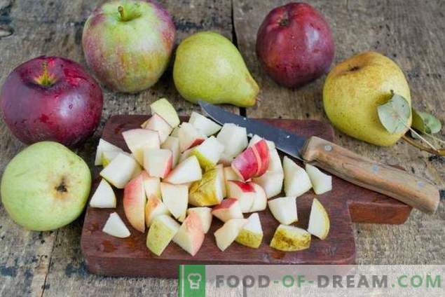 Pīrāgs ar bumbieriem un āboliem - rudens tējas deserts