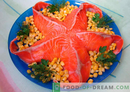 Starfish salāti - piecas labākās receptes. Kā pareizi un garšīgi pagatavot salātus 