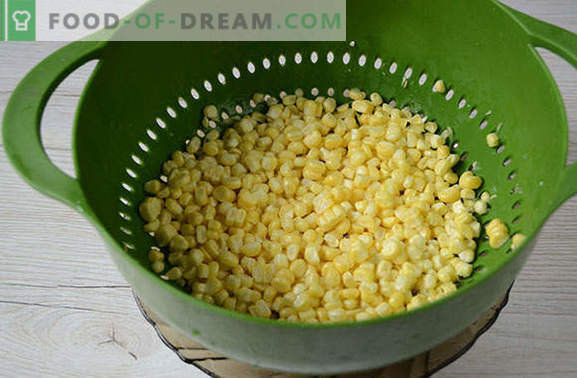 Kā iesaldēt kukurūzu graudos