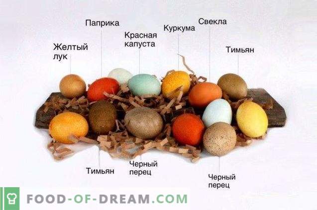 Kā krāsot olas Lieldienām ar dabīgiem produktiem
