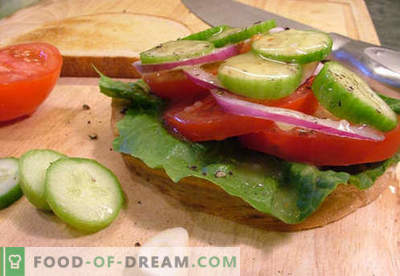 Tomātu sviestmaizes ir labākās receptes. Kā ātri un garšīgi pagatavot sviestmaizes ar tomātiem.