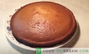 Cepums uz kefīra cepeškrāsnī kūka, ar kakao, medu, āboliem, ievārījumu