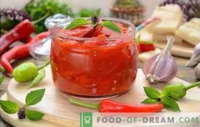 Lecho ar tomātu sulu ir viena no iespējām veikt gardu uzkodu. Pierādīta autortiesību receptes ar tomātu sulu