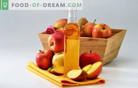 Ābolu sidra etiķis: kā pareizi pagatavot to. Ēdienu etiķa noslēpumi no āboliem mājās