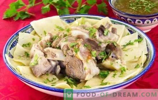 Beshbarmak à partir de viande de porc - des recettes pour des plats savoureux de peuples turcophones. Comment faire cuire le beshbarmak à partir de porc?