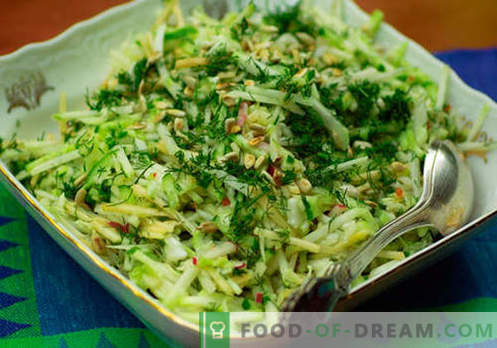 Svaigi gurķu salāti - labākās receptes. Kā pareizi un garšīgi sagatavot salātus ar svaigu gurķi.