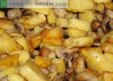 Krūzes, ceptas ar kartupeļiem, ēdiena gatavošanas receptes