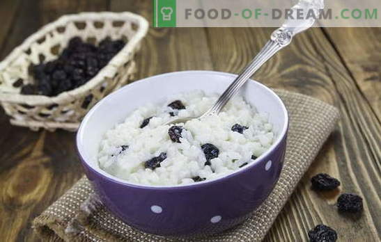 Rīsi ar rozīnēm ir ne tikai kutya! Receptes gardiem rīsu ēdieniem ar rozīnēm: karbonāde, graudaugi, kastrolis, rīsi un deserti
