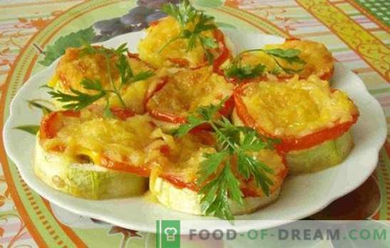 Ātrās receptes dārzeņu ēdieniem krāsnī: cukini ar tomātiem un ne tikai! Ātra recepte idejas cukini un tomāti krāsnī