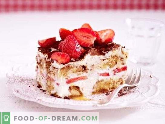 Deserti ar zemenēm: receptes ar fotogrāfijām saldai vasarai. Dažādu desertu varianti ar zemenēm: kūkas, krēmi, saldējums, zefīrs