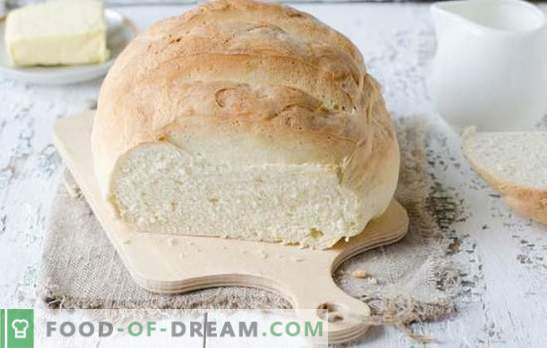 Baltā maize krāsnī - gardas mājās gatavotas kūkas. Labākās baltās maizes receptes krāsnī uz ūdens, piena, jogurta