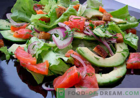Foreles salāti - labākās receptes. Kā pareizi un garšīgi pagatavoti salāti ar foreli.