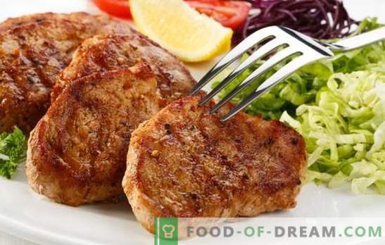 Cūkgaļas steiks cepešpannā - uzziniet, kā smalki cept gaļu! Labākās receptes cūkgaļas steikam cepamā pannā oriģinālajos marinādēs