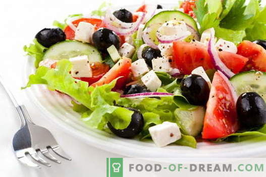 Grieķu salāti - labākās receptes. Kā pareizi un garšīgi gatavot grieķu salātus