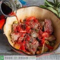 Franču liellopu gaļa ar sarkanvīnu un Borodino maizi