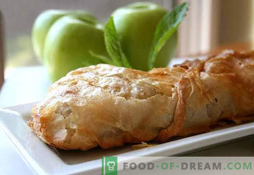 Ābolu strūdele - labākās receptes. Kā pareizi un garšīgi gatavot strūdeli ar āboliem.
