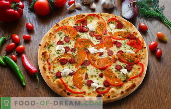 Pepperoni pizza: gardas itāļu pīrāgs. Labākās pepperoni picas receptes ar salami, mozzarellu, tomātiem