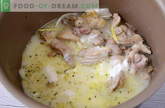 Задушено пиле с гъби: подхранващо и ароматно! Стъпка по стъпка авторската рецепта за бързо приготвяне на пиле с гъби в бавно печка