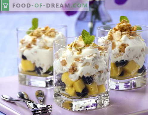 Augļu salāti ar jogurtu - piecas labākās receptes. Kā pareizi un garšīgi sagatavot augļu salātus ar jogurtu.
