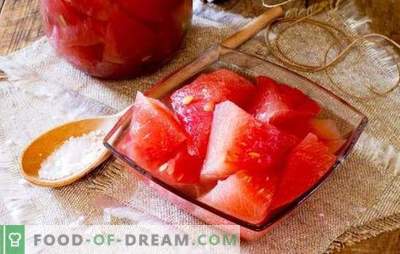 Pierādītas receptes gardiem marinētiem arbūziem ziemai. Kā marinēt arbūzus bankās ziemā