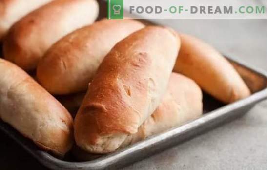 Hot dog buns - draudzība ar desu ir garantēta! Receptes mājās gatavotām maizēm karstajiem suņiem no dažādām mīklas uz ūdens, piena, skābo krējuma