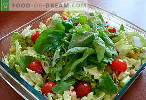 Salāti ar sparģeļiem - labākās receptes. Kā pareizi un garšīgi pagatavot salātus ar sparģeļiem.