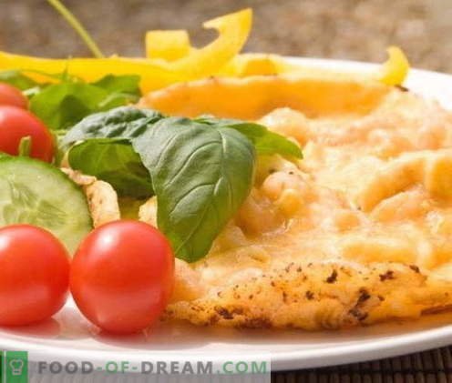 Vistas omlete - labākās receptes. Kā pagatavot vistas omlete pareizi un garšīgi.
