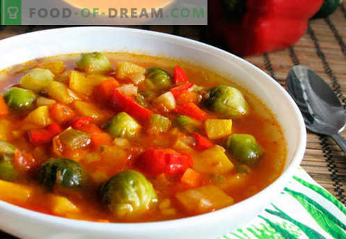 Dārzeņu buljona zupa - labākās receptes. Kā pareizi un garšīgi pagatavot zupu dārzeņu buljonā.