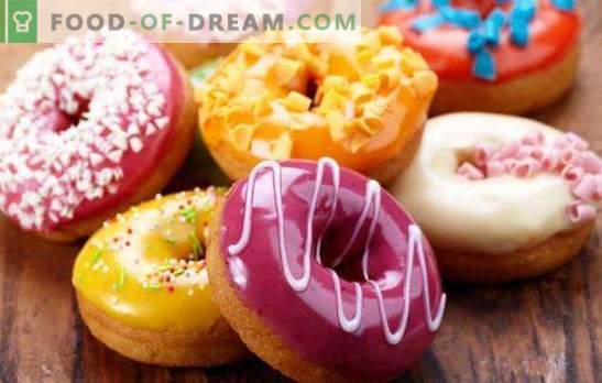 Amerikāņu donuts - tie ir spilgti donāti! Dažādu amerikāņu donīdu receptes ar apledojumu un pildījumiem