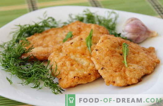 Vistas gaļas ir labākās receptes. Kā pareizi un garšīgi gatavot vistas karbonādes.