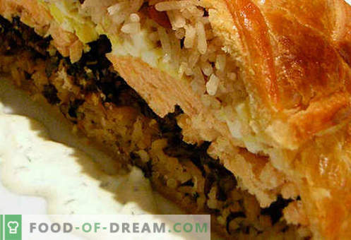 Kulebyaka ar gaļu - labākās receptes. Kā pareizi un garšīgi gatavot pīrāgu ar gaļu.