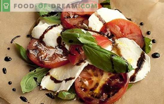 Mozzarella ar tomātiem - Itālijas pasaka piepildās. Mēs izmantojam mozzarellu ar tomātiem dažādos veidos un ... baudīt!