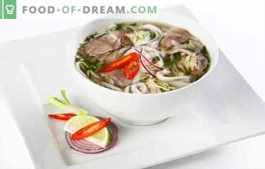 Fo Soup ir nacionāls vjetnamiešu ēdiens. Fo zupu receptes ar vistu, liellopu gaļu, zivīm, jūras veltēm, sēnēm, rīsu nūdelēm