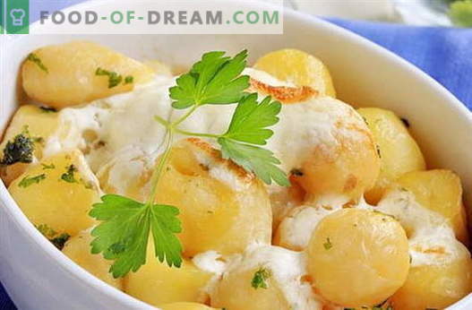 Kartupeļi krējumā - labākās receptes. Kā pareizi un garšīgi pagatavot kartupeļus krējumā.