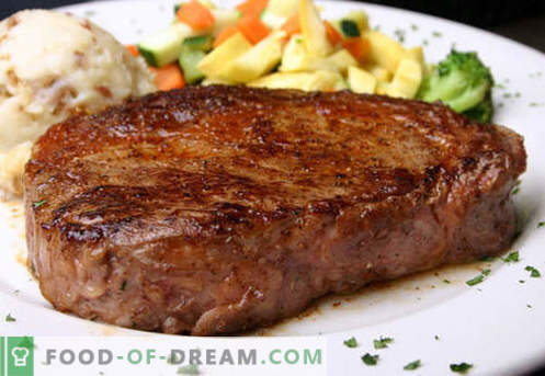 Beefsteak - labākās receptes. Kā pareizi un garšīgi pagatavot liellopu gaļu, sasmalcinātu un maltu.