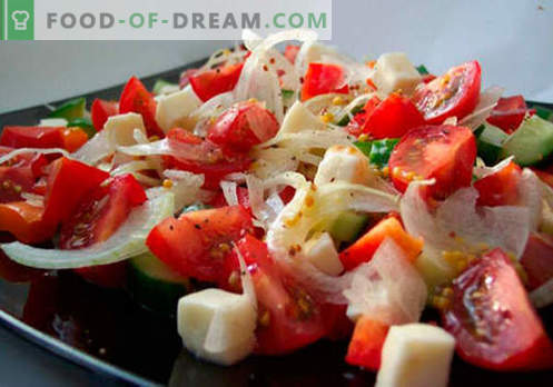 Svaigie dārzeņu salāti ir labākās receptes. Kā pareizi un garšīgi pagatavot salātus no svaigiem dārzeņiem.