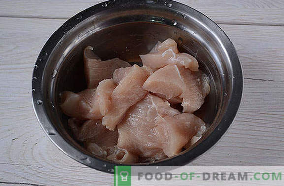 Maizes vistas, kas marinētas sojas mērcē - pagatavojiet 20 minūtes! Pakāpeniska foto recepti ar ceptu vistas fileju ar austrumu garšu