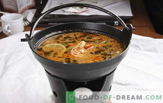 Taizemes zupa - eksotiska jūsu virtuvē. Taizemes zupu receptes ar liellopu gaļu, zivīm, vistas gaļu, jūras veltēm, dārzeņiem un sēnēm