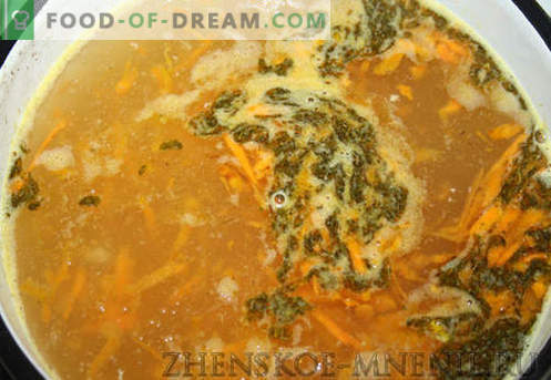 Zuppa con gnocchi - una ricetta con foto e descrizione passo-passo
