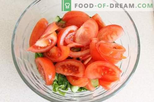 Gurķi un tomātu salāti - vitamīni visu gadu