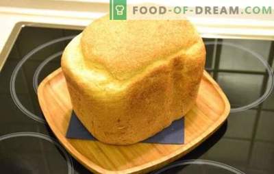 Biały chleb w wypiekaczu do chleba - klasyczny i z różnymi dodatkami. Biały chleb z rodzynkami, miodem, marchewką, czosnkiem - przepisy na maszynę do chleba
