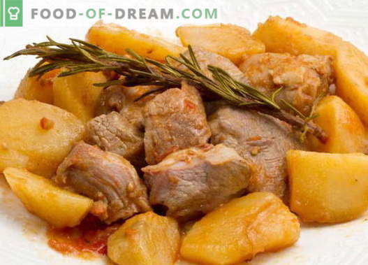 Labākās receptes ir sautēti kartupeļi ar gaļu. Kā pareizi un garšīgi pagatavot sautētos kartupeļus ar gaļu.