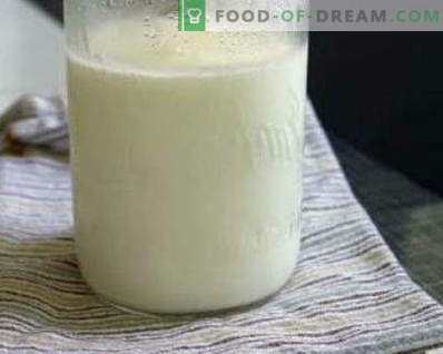 Ko var izgatavot no skābo piena, receptēm no skābo piena