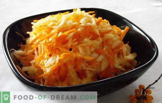 Ensalada de col y zanahoria con vinagre - ¡vitamina! Recetas para ensaladas de repollo y zanahoria con vinagre: frescas y para el invierno