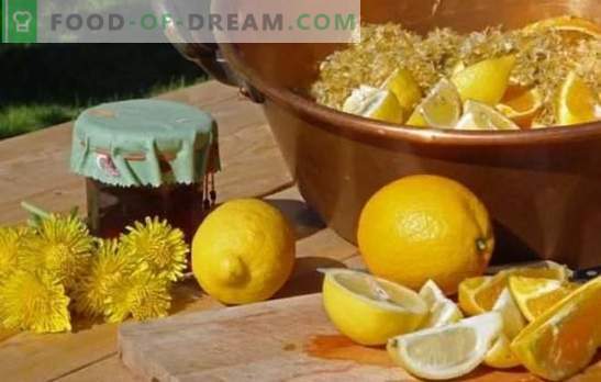 Lemon Dandelion Jam - veselīgs saldums! Blaugznu ievārījuma varianti ar citronu, mandarīnu, piparmētru, ābolu, granātābolu