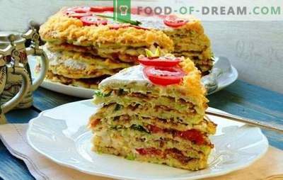 Squash cake with cheese - this is a snack! Recipes for different zucchini cakes with cheese and tomatoes, fish, minced meat