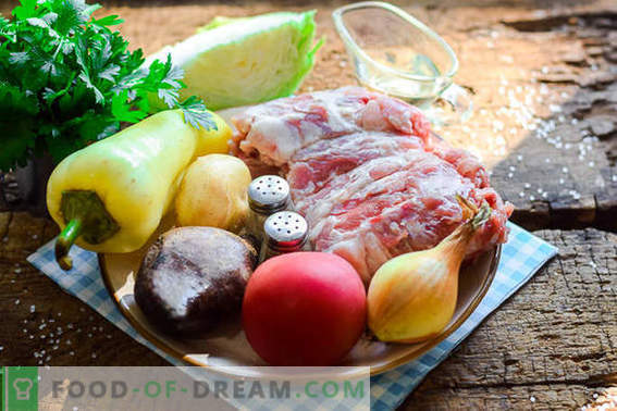 Ēdienu gatavošana garšīgā ukraiņu borschtā saskaņā ar klasisko recepti