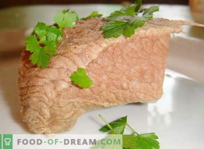 Vārīta gaļa - labākās receptes. Kā pagatavot vārītu gaļu un garšīgu.